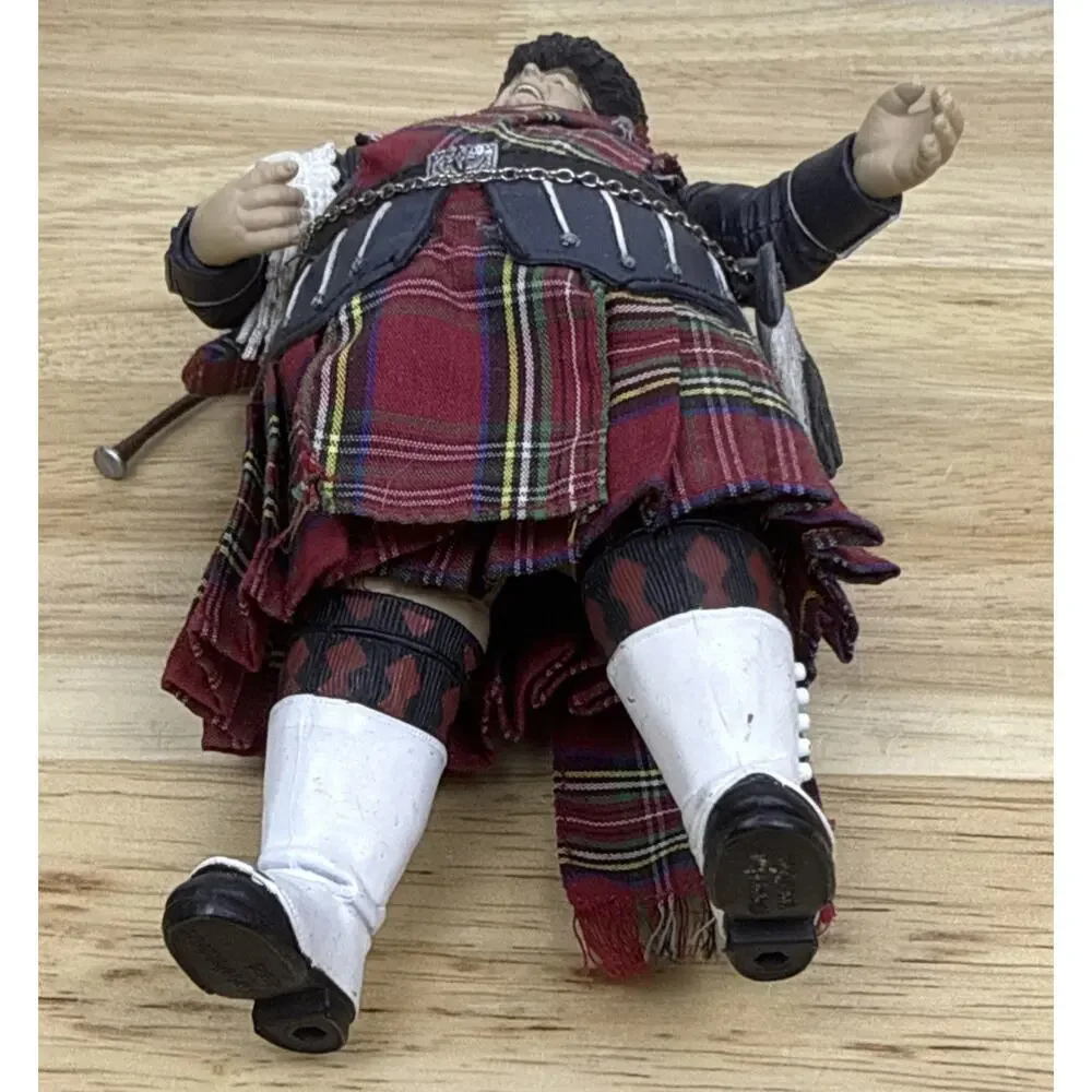 1999 Austin Powers Fat Bastard MacFarlane Action Figure w/ Kilt, Bag Pipes, Sack
